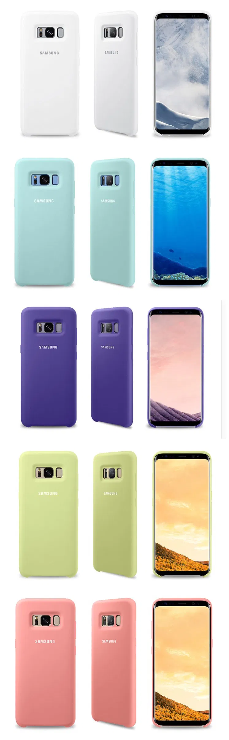 Original Mobile Phone Case Liquid Cover S8/S20 Silicone Case