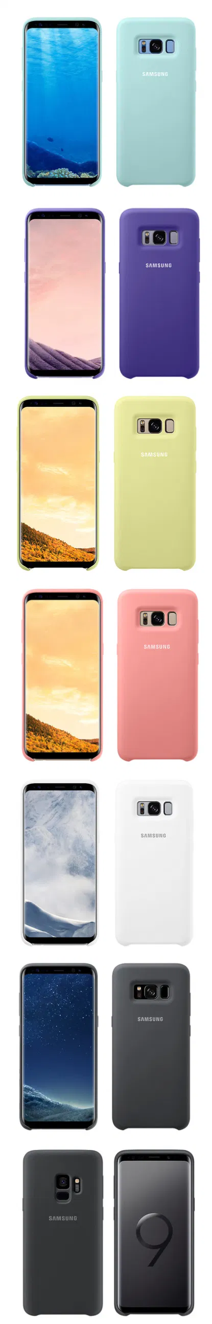 Original Mobile Phone Case Liquid Cover S8/S20 Silicone Case