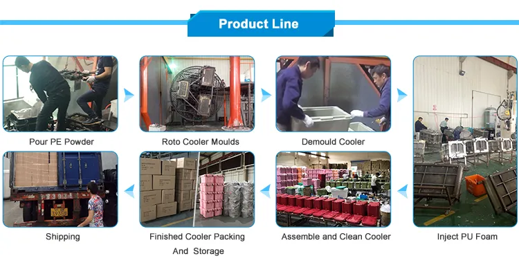 Professional Manufacturer Stackable Plastic Water Fishing Tank Ice Barrel Coolbox