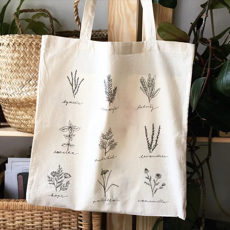 Promotional Custom Recycle Calico Cloth Canvastote Bag