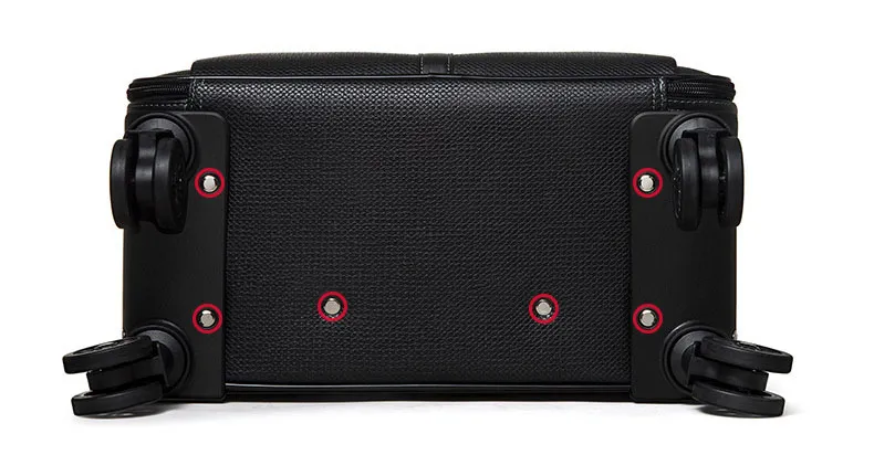 PU Wheeled Trolley Rolling Luggage Leisure Business Travel Boarding Bag Suitcase Pack Case (CY9932)