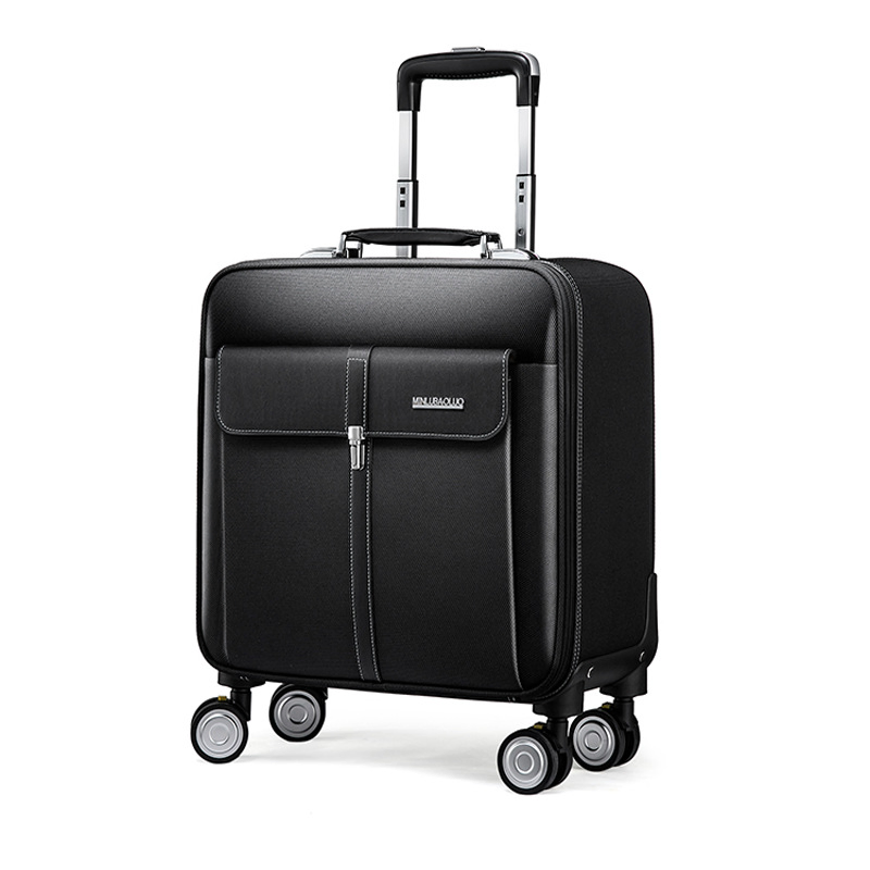 PU Wheeled Trolley Rolling Luggage Leisure Business Travel Boarding Bag Suitcase Pack Case (CY9932)