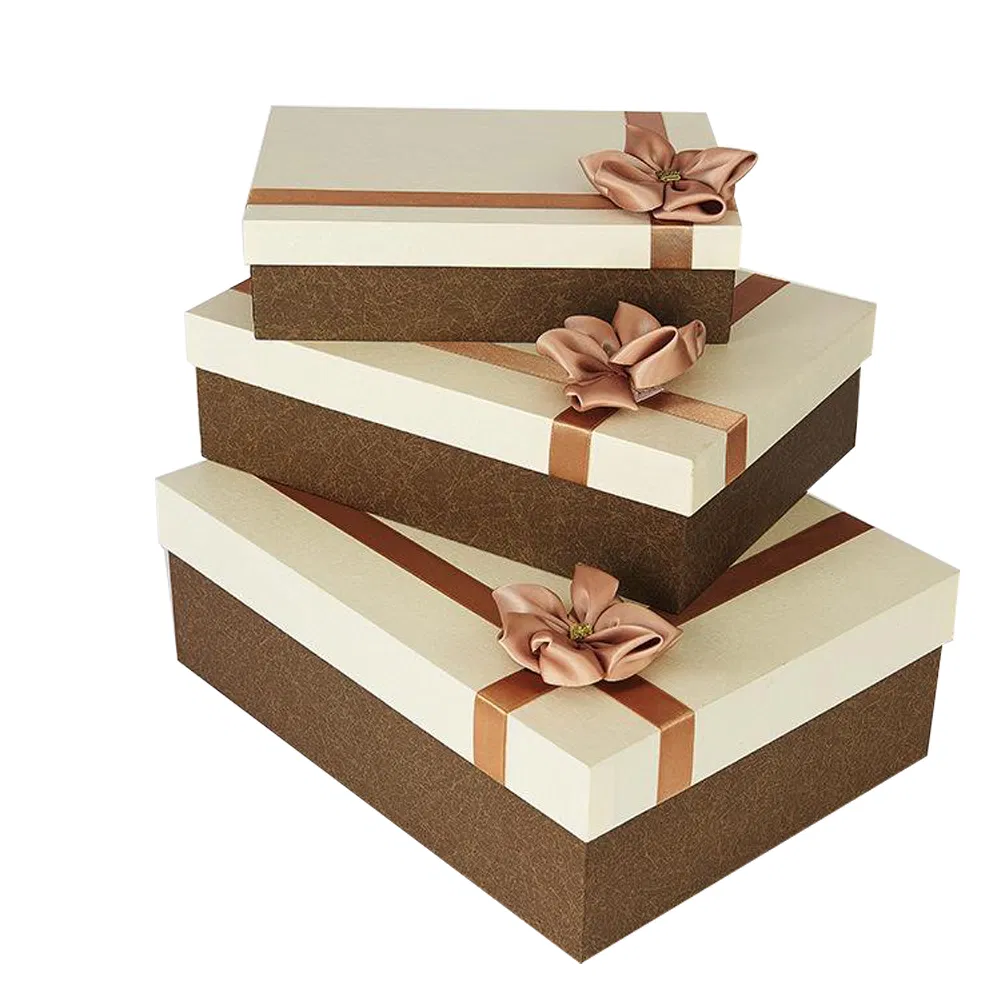 Qingdao Factory Debossing Rigid Cardboard Book Shape Paper Gift Box with Ribbon for Birthday