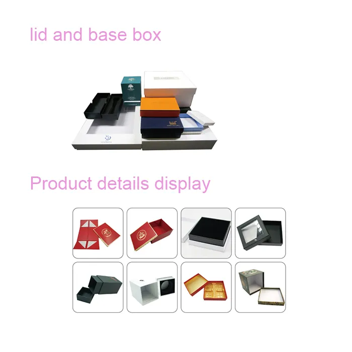 Qingdao Wholesale Eco Friendly Paper Rigid Lid and Base Candle Cake Gift Clothing Shoes Packing Boxes