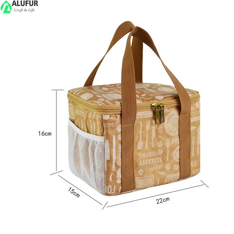 Reusable DuPont Tyvek Paper Thermal Cooler Tote Bag Made of DuPont