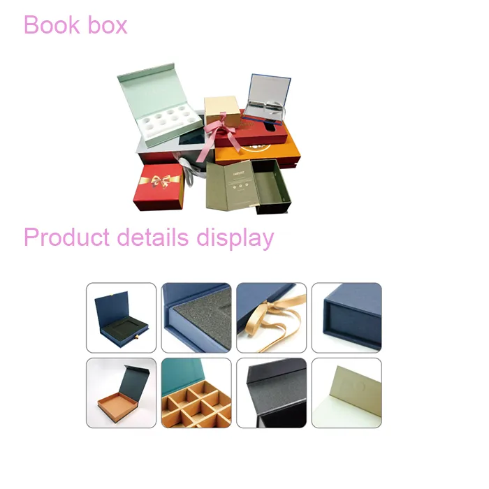 Rigid Cardboard Foldable Paper Gift Packaging Luxury Box with Ribbon/Magnetic Closure/Drawer/Lid for Storage/Jewelry/Perfume/Wine/Candle/Tea/Shoe/Rose/Chocolate