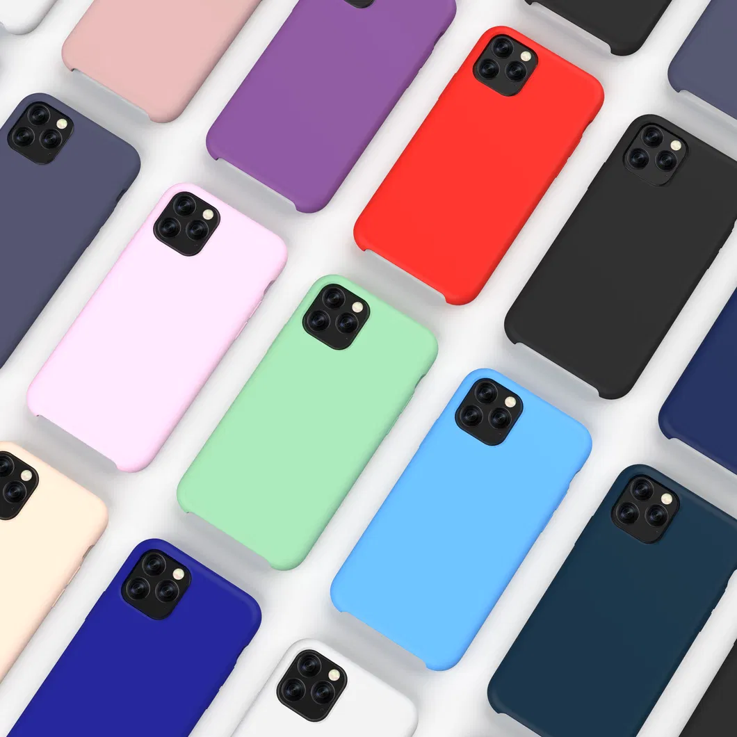 Shock Resistant Silicone Wholesale Cellphone Bulk Soft Mobile Cell Phone Accessories Full Back Cover Case for iPhone 11/12 Mini/PRO Max/X/Xr/Xs/7/8 Plus