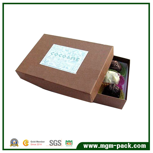 Simple Design Coffee Paper Chocolate Box for Display and Gift