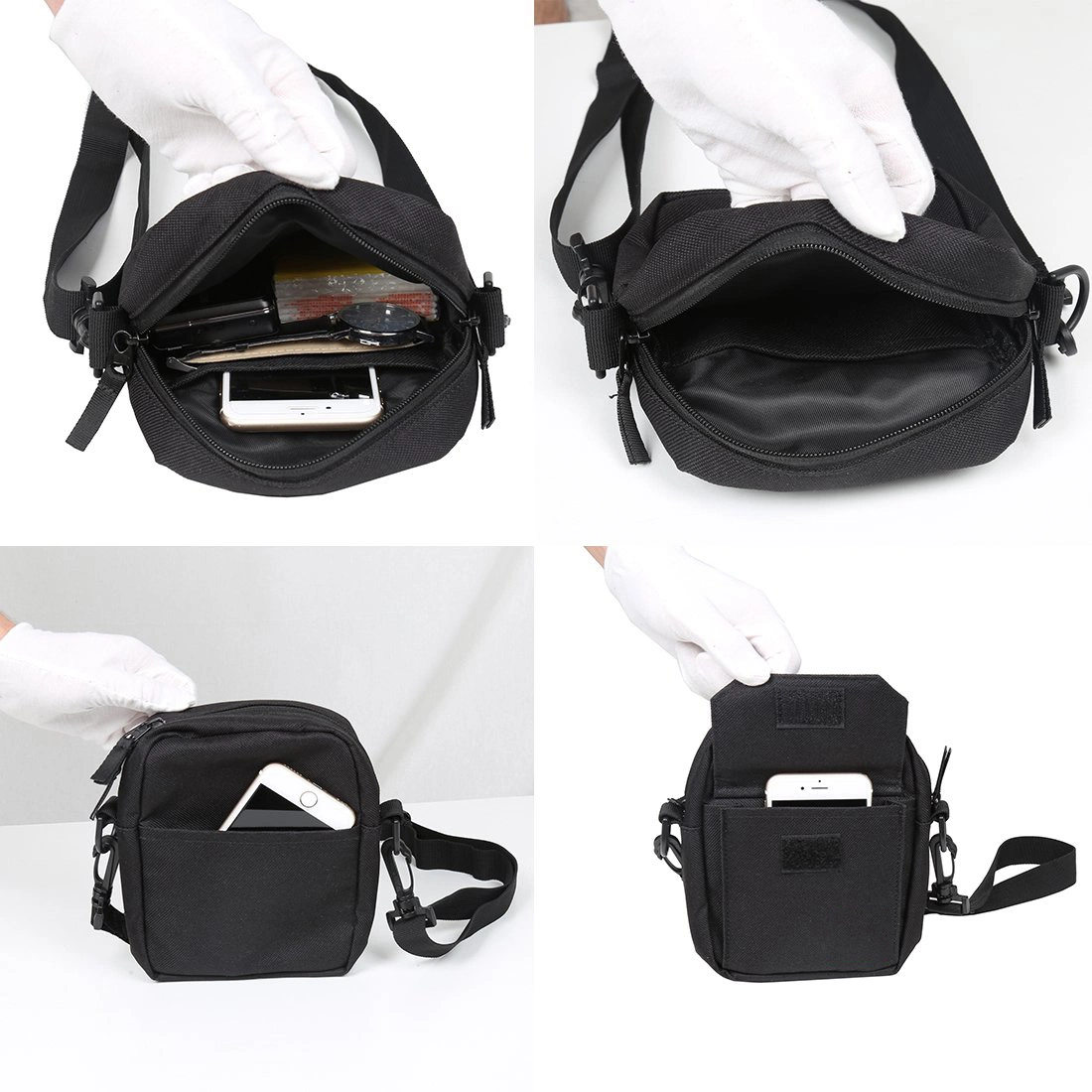 Small Messenger RFID Blocking Travel Wallet Neck Pouch Passport Holder