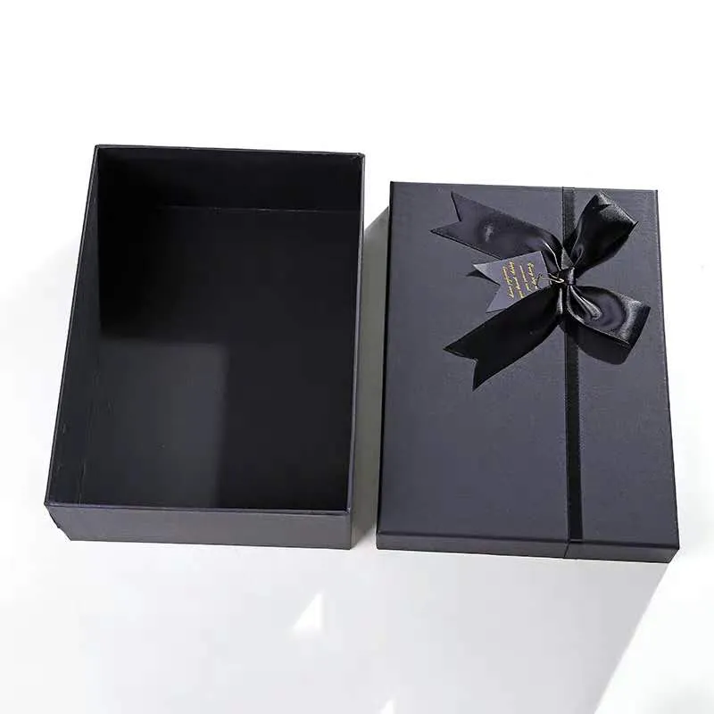 Supplie Custom Luxury Favour Boxes Wholesale Magnetic Ribbon White Closure Book Shape Gift Box with Window Paper Boxes