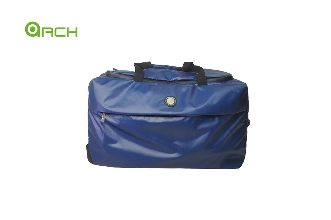 Travel Bag Classic Design Wheeled Duffle with PU Material Luggage Bag Fg1893wd