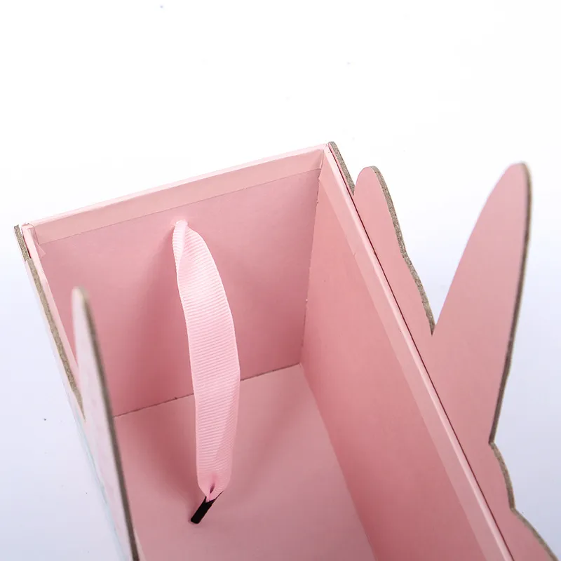 Unicorn Style Portable Present Storage Packaging Box with Ribbon Handles