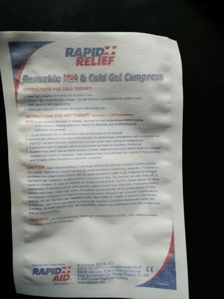 Veterinary Ice Pack Cold Gel Bag for Plasma Insulin