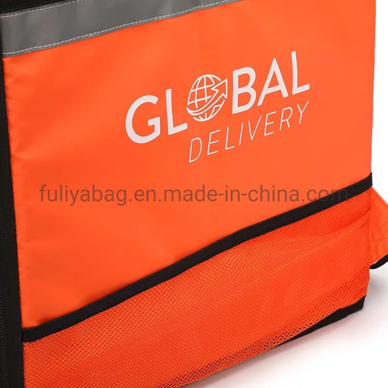 Waterproof Pizza Backpack Thermal Food Delivery Backpack with Shoulder Strap with Cup Holder Bag for Delivery Drivers, Catering, Restaurant