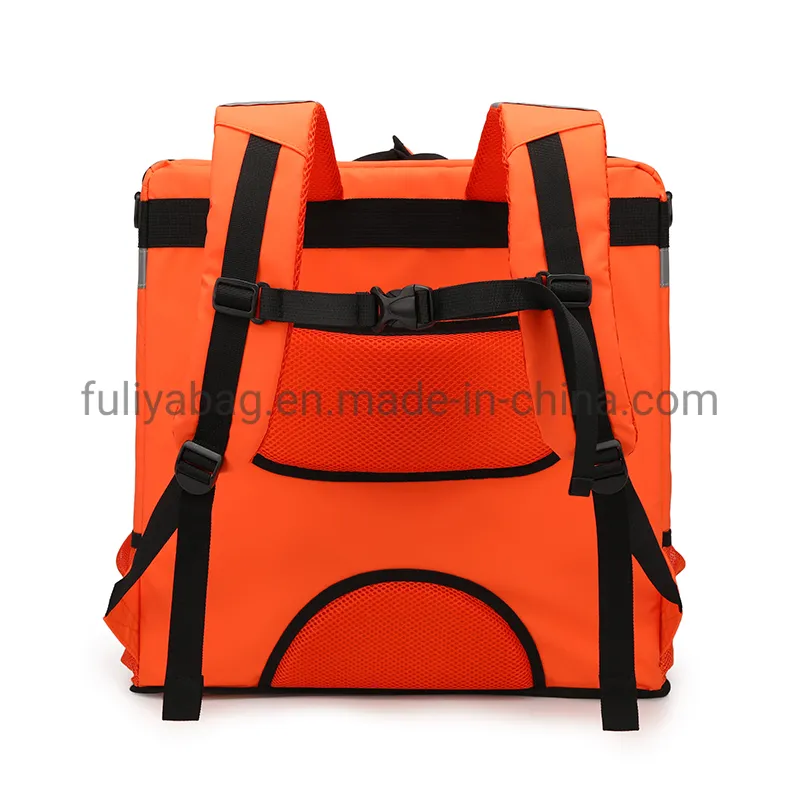 Waterproof Pizza Backpack Thermal Food Delivery Backpack with Shoulder Strap with Cup Holder Bag for Delivery Drivers, Catering, Restaurant