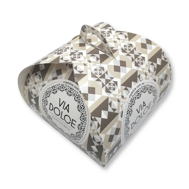 Wholesale Custom Cake Cookies Chocolate Desert Donut Cupcake Biscuit Macaron Bakery Pies Sweet Food Cardboard Packing Paper Foldable Display Gift Packaging Box