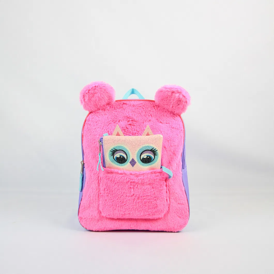 Wholesale High Quality Children Cartoon Children Cotton Pile Schoolbag