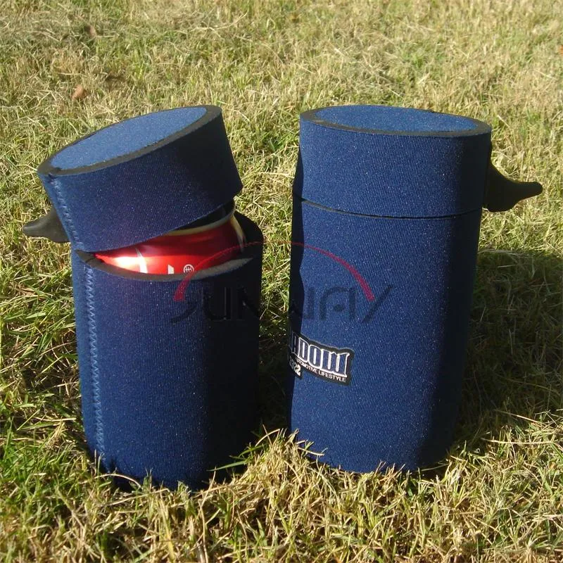 Wholesale Neoprene Beer Beverage Drink Stubbie Can Stubby Cooler with Cap (BC0086)