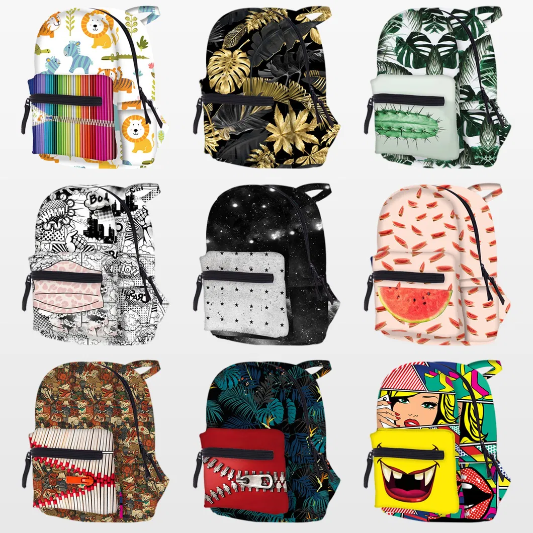 Wholesale Printed School Bag Mini Backpack, Custom Backpack for Back to School Fashion Backpack